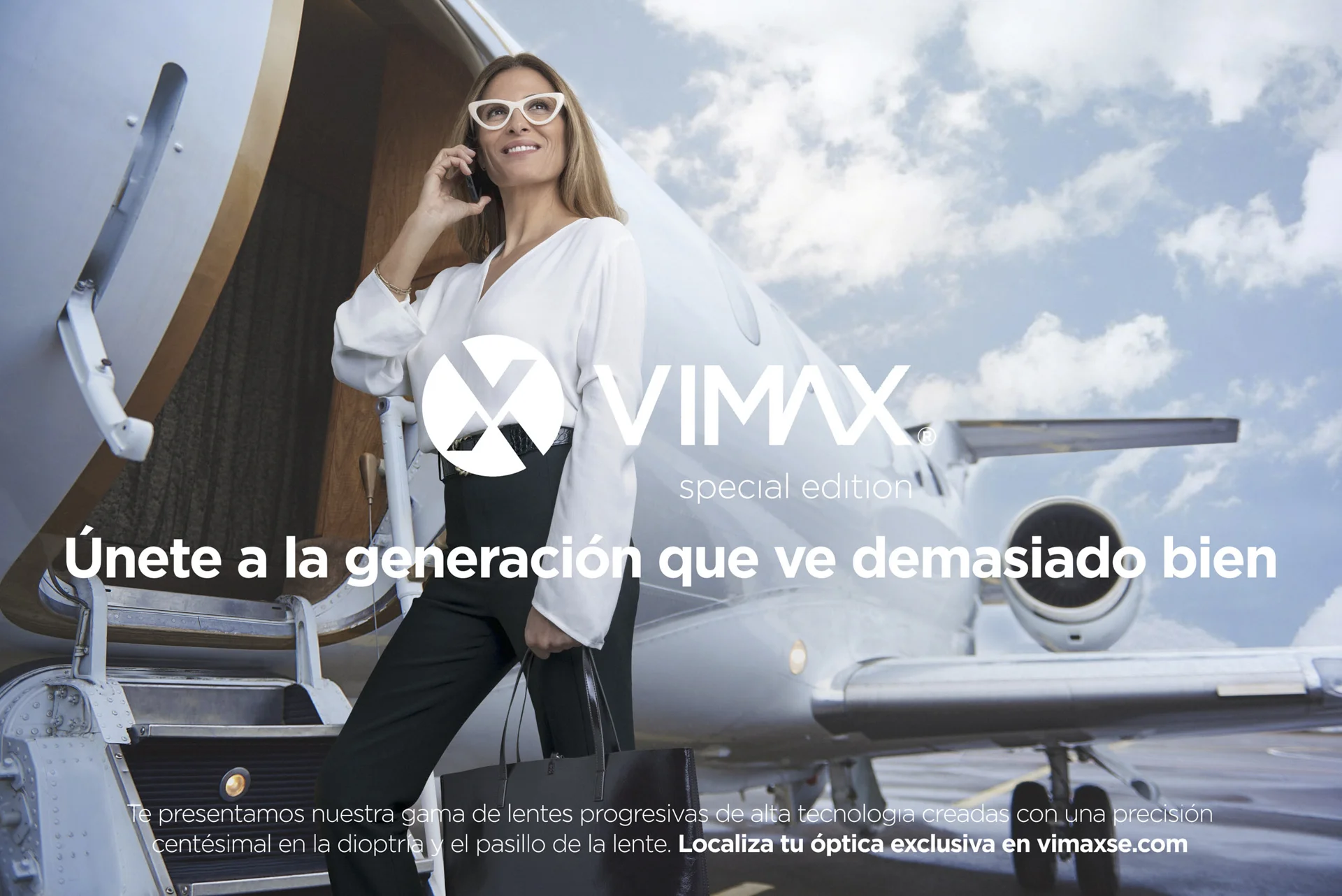 Campaña publicitaria producto de la marca de monturas y cristales VIMAX